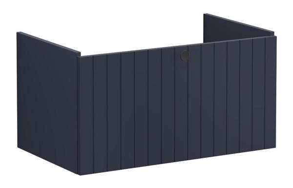 VitrA Root Groove 80cm 1 Drawer Washbasin Unit - Matt Dark Blue